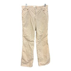 J Crew Cotton Beige Corduroy Bootcut Pant Size 8 XY1